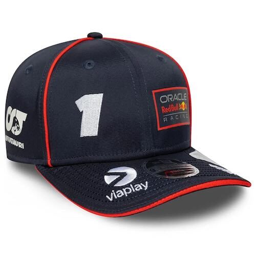 ★送料無料★Red Bull Racing Driver Hat Max Verstappen No 1 2025 レッドブルー キャップ 帽子 ネイビー マックス・フェルスタッペン拍卖