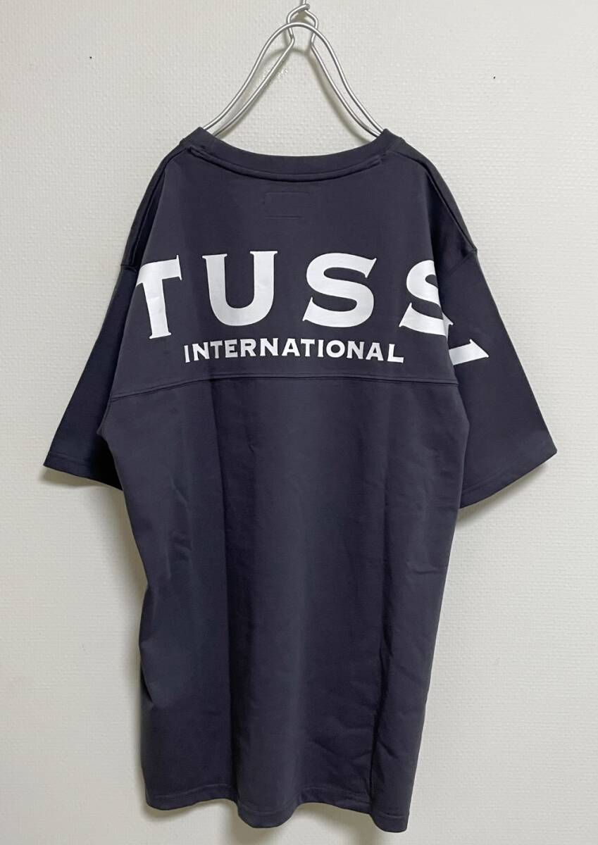 送料230円〜 美品 STUSSY/ステューシー ビッグロゴ バックプリント カットソー Tシャツ size L拍卖