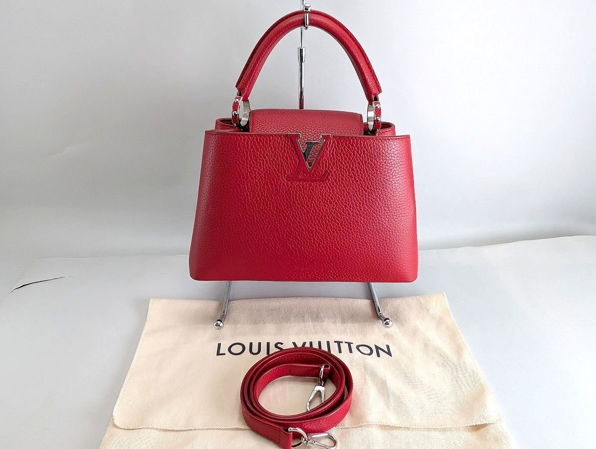 LOUIS VUITTON ルイ・ヴィトン カプシーヌBB トリヨンレザー ルビー レッド 赤 M94754[225406拍卖