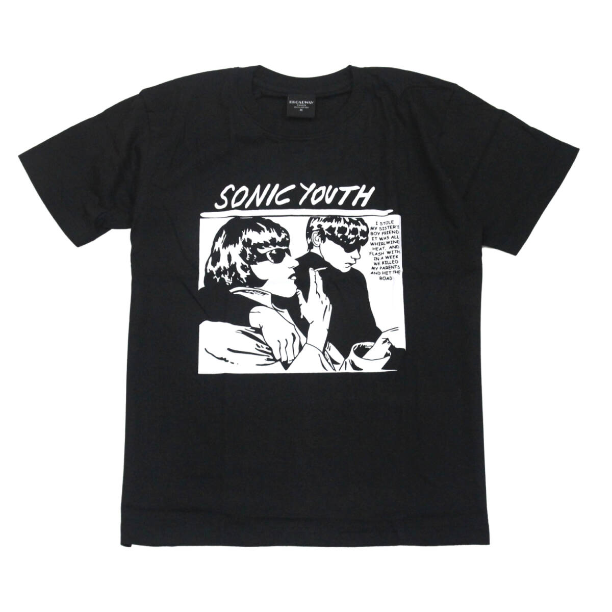 ソニック・ユース バンドTシャツ 音楽 アメリカ アメリカ ストリート系 デザインTシャツ おもしろTシャツ メンズ 半袖 ★tsr0822-blk-m拍卖
