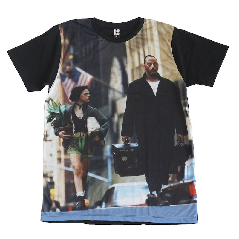 レオン LEON 映画 マチルダ ジャンレノ ナタリーポートマン ストリート系 デザインTシャツ おもしろTシャツ メンズ 半袖★tsr0648-blk-l拍卖