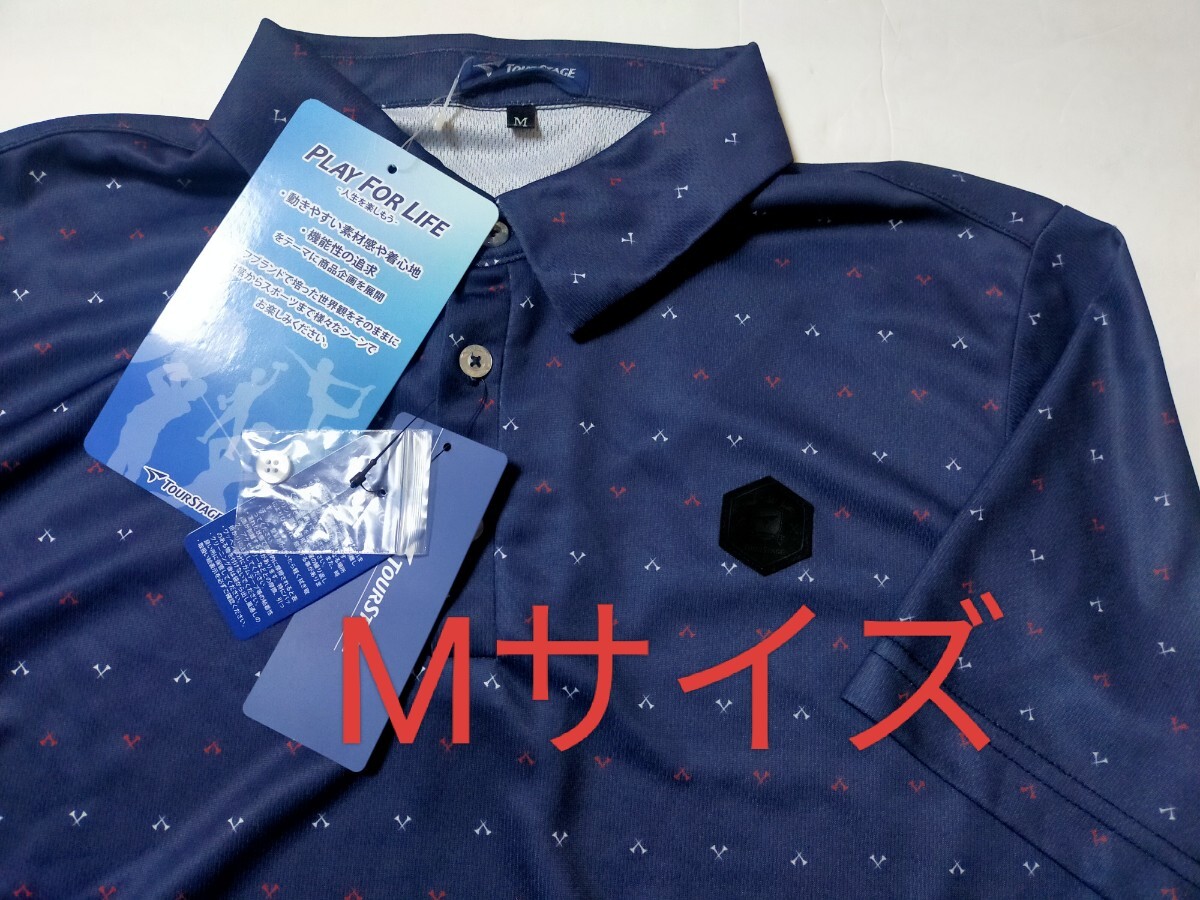 Mサイズ!送料無料!ツアーステージ 半袖 ポロシャツ【ストレッチ 消臭 ドライ UV対策】メンズ ゴルフウェア カジュアル 紳士用 Tシャツ拍卖
