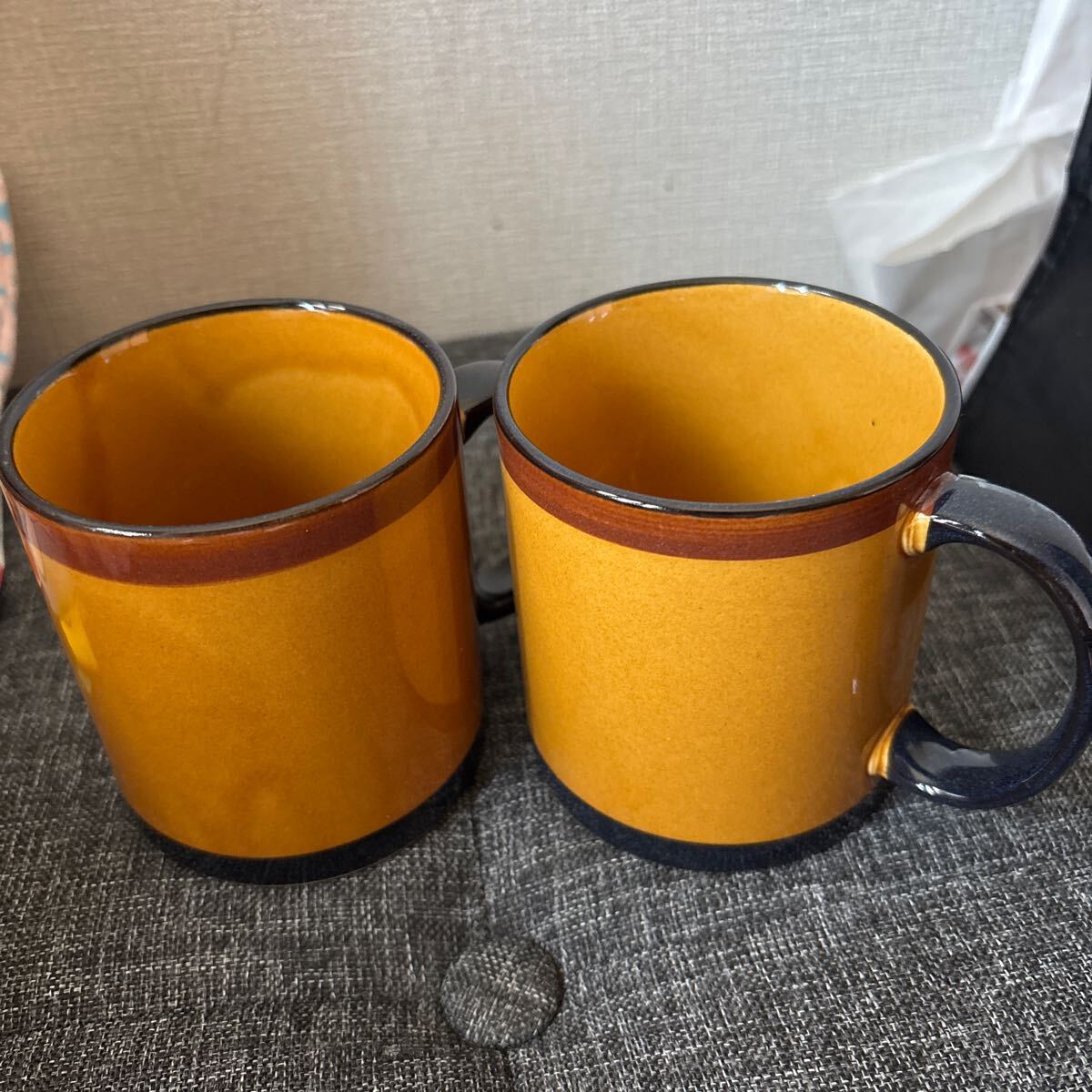 昭和レトロマグカップ2個セットモダンコップ未使用品拍卖