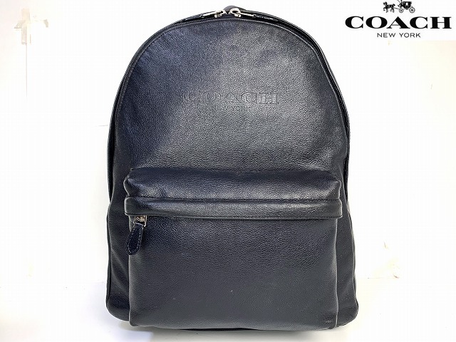 送料無料★ コーチ メンズ COACH チャールズ スポーツ カーフ レザー バックパック リュック ブラック拍卖