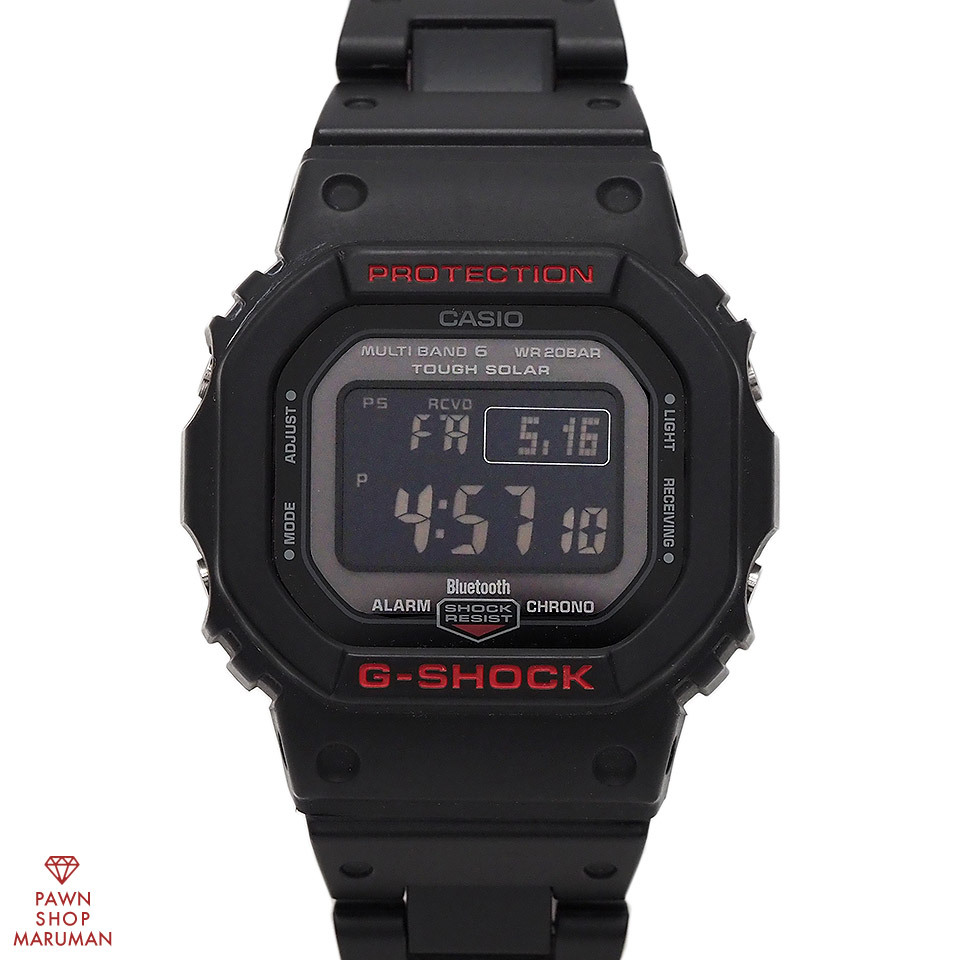 CASIO カシオ G-SHOCK Bluetooth GW-B5600HR-1JF ソーラー電波 樹脂×メタル デジタル 【丸万質舗】拍卖