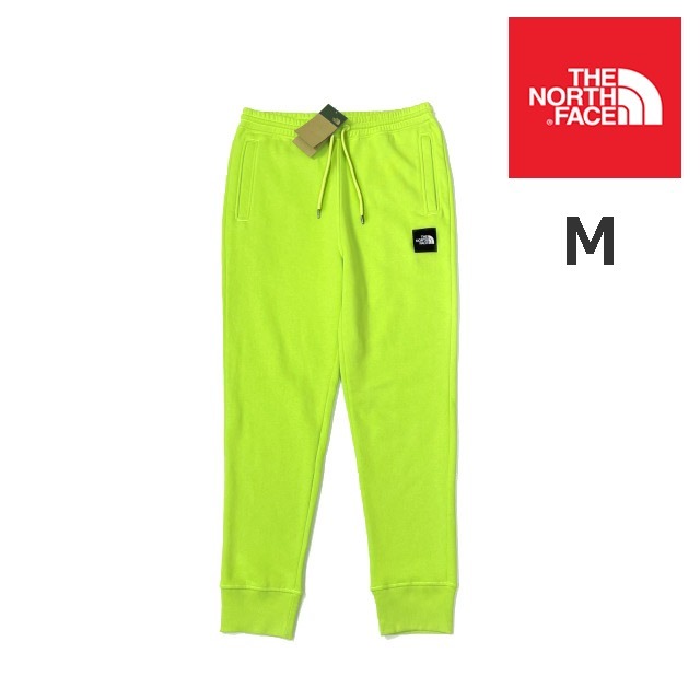 売切り【正規新品】THE NORTH FACE◆BOX NSE JOGGER ジョガーパンツ ロング US限定 ボックスロゴ 裏起毛 アウトドア(M)黄緑 190110-10拍卖
