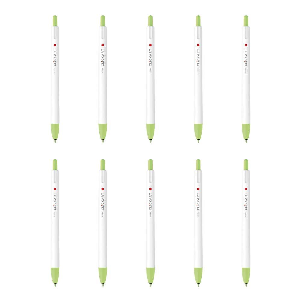 ゼブラ 水性ペン クリッカート リーフグリーン 10本 B-WYSS22-LEG拍卖