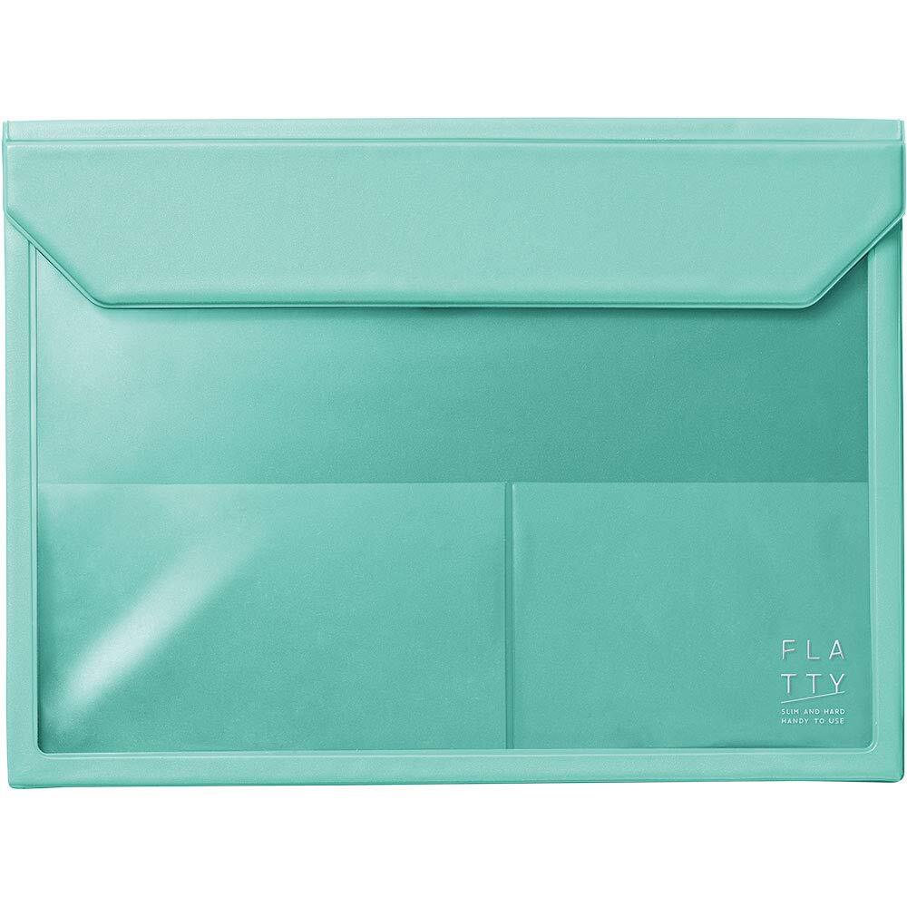 キングジム バッグインバッグ FLATTY A4 ミントグリーン 5366ミン拍卖