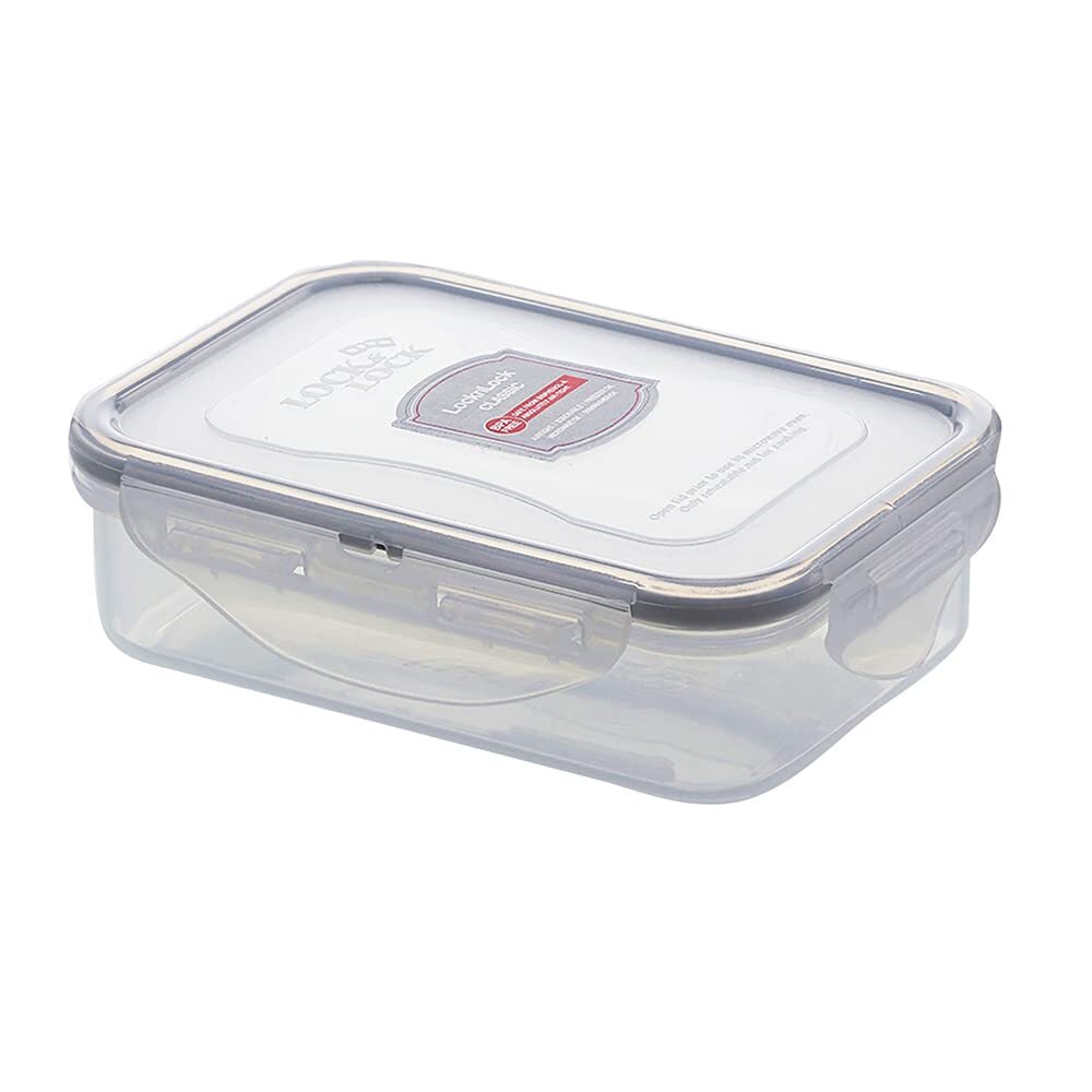 ベストコ ロック&ロック クラシック 360ml 保存容器 長方形 グレー HPL810G拍卖