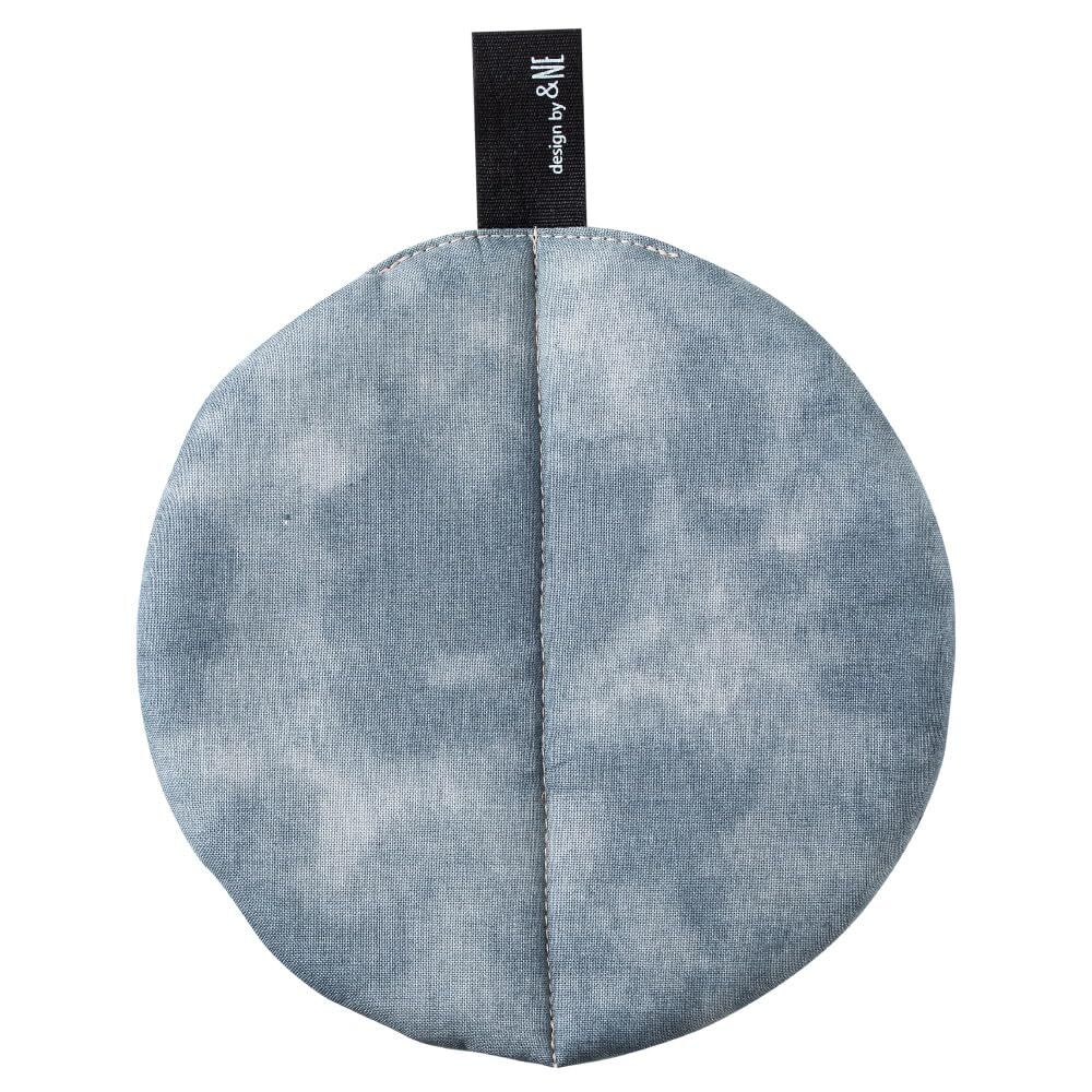 アンドエヌイー(&NE) まんまる鍋つかみ タイダイグレー 鍋敷き 鍋 つかみ ストウブ ミトン ループ付き 引っ掛け 吊り下げ 収納 キッチン拍卖