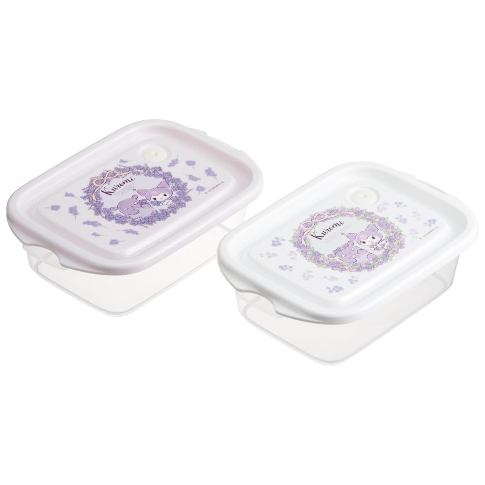 スケーター(Skater) シール容器 クロミ フラワーリース サンリオ 500ml 2P 抗菌 保存容器 おかず容器 日本製 FCN2WAG-拍卖