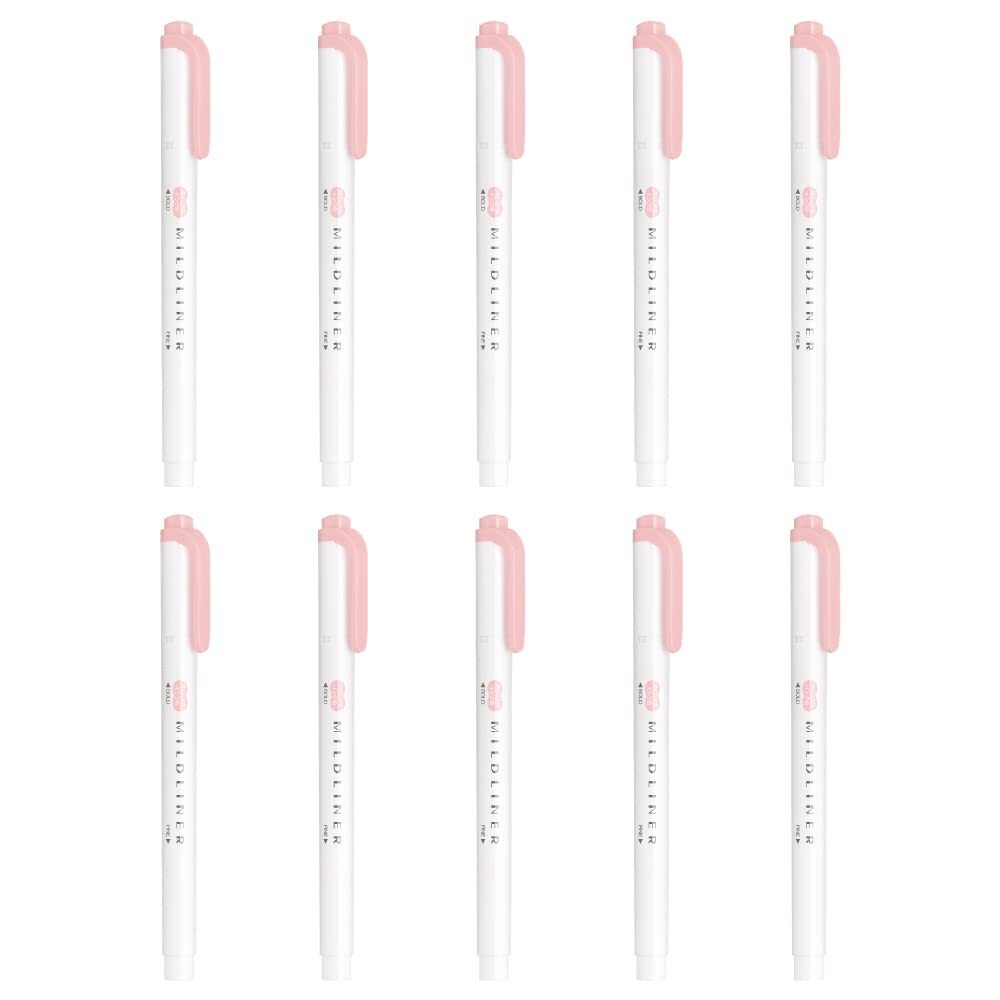 ゼブラ 蛍光ペン マイルドライナー マイルドダスティピンク 10本 B-WKT7-MDP拍卖