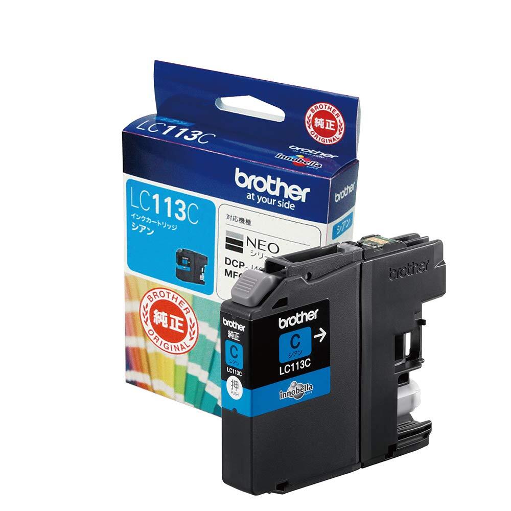 ブラザー工業 【brother純正】インクカートリッジシアン LC113C 対応型番:MFC-J6975CDW、MFC-J6973CDW、MFC拍卖