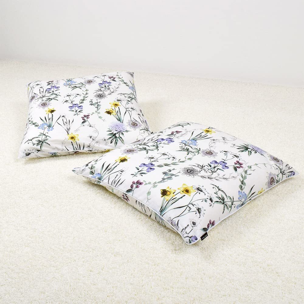 スタイルデコール(STYLE Decor) 座布団カバー 55×59 2枚セット 銘仙判 おしゃれ 綿100% 北欧 花柄 ボタニカル W340拍卖