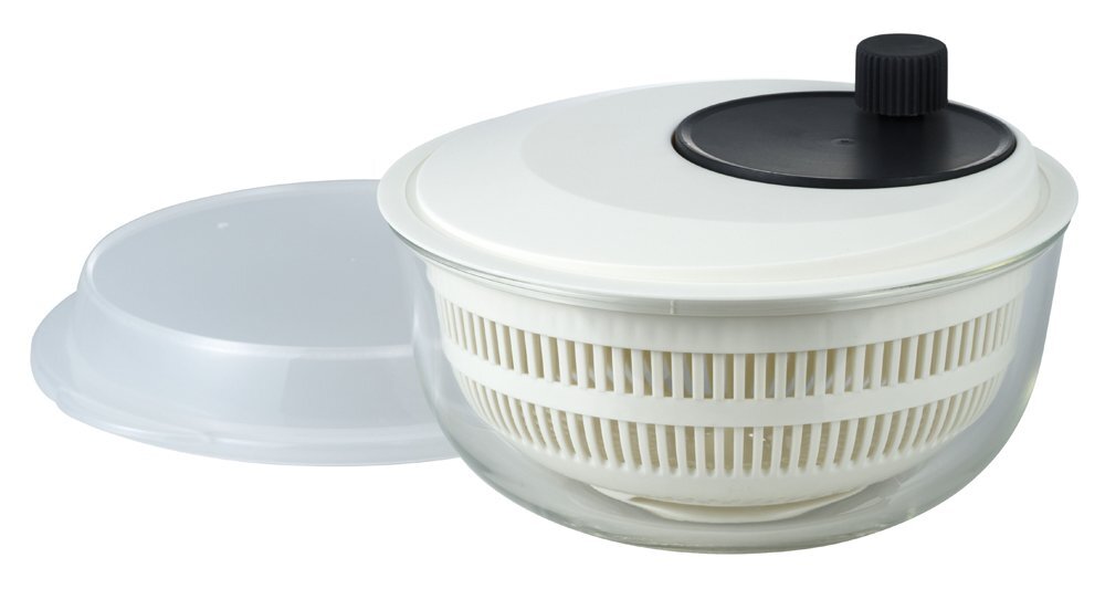 iwaki(イワキ) 耐熱ガラス サラダスピナー 野菜水切り器 ボウル ベーシック K345SS拍卖