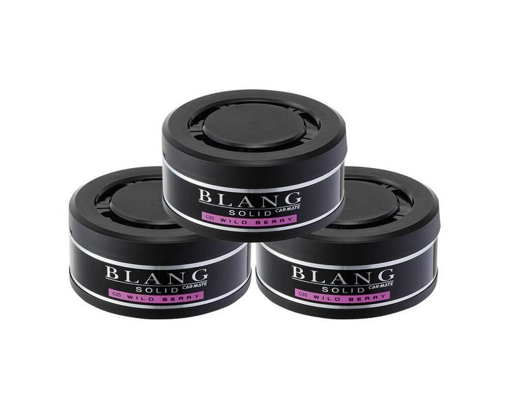 カーメイト 車用 消臭芳香剤 ブラング ソリッド 置き型 詰替用 ワイルドベリー ブラック 60g×3個 G25T拍卖