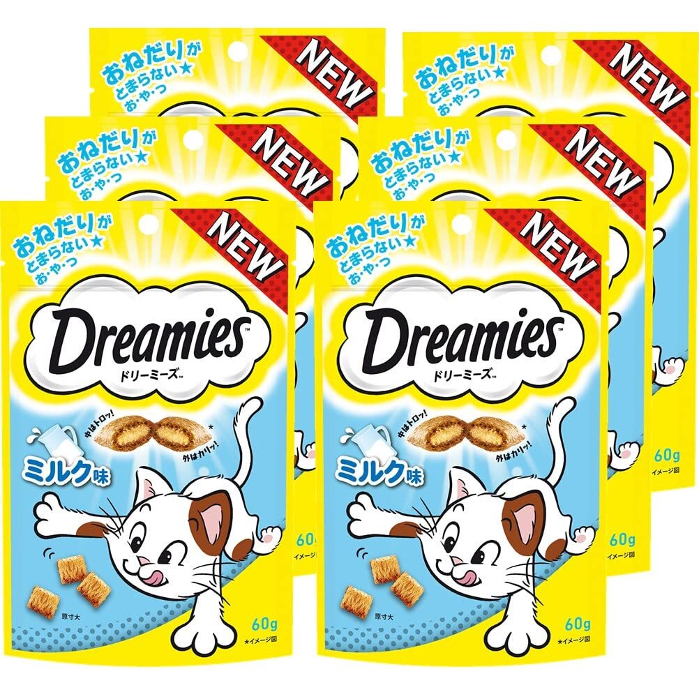 ドリーミーズ 猫用おやつ ミルク味 成猫用 60g×6袋(まとめ買い)拍卖