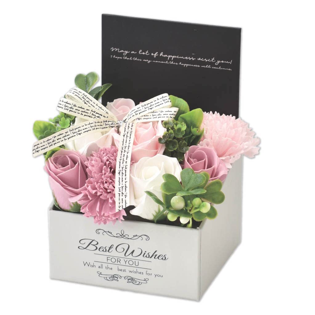 ポピー名古屋 ソープフラワー 造花 花束 ギフト シャボンフラワー MK-008 ピンク拍卖