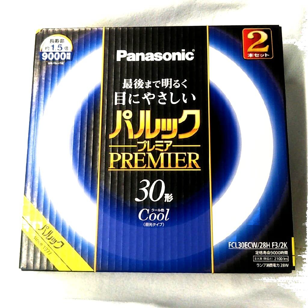 パナソニック 蛍光灯丸形 30形 2本入 クール色 パルック プレミア FCL30ECW28HF32K拍卖
