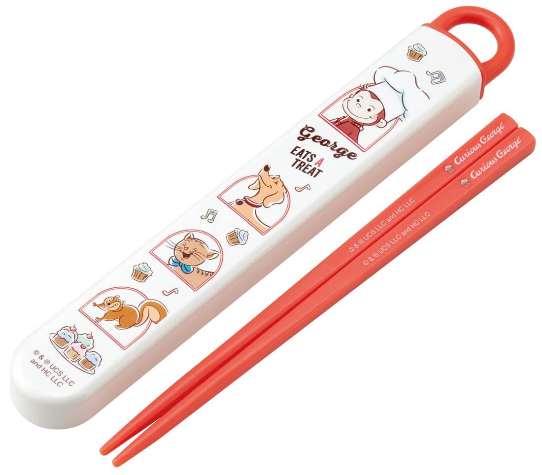 スケーター(Skater) 箸 16.5cm 箸箱セットおさるのジョージ 23 子供用 男の子 抗菌 日本製 ABS2AMAG-A拍卖