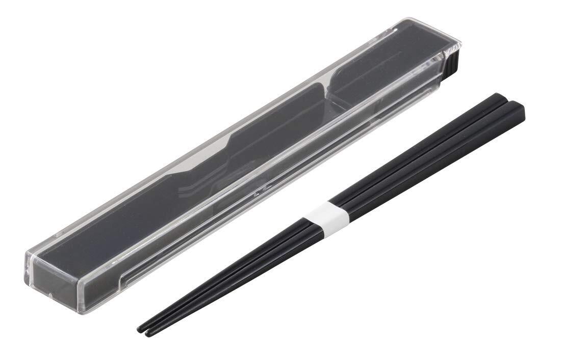 小森樹脂 モノトーン 箸・箸箱セット M ブラック 797269拍卖