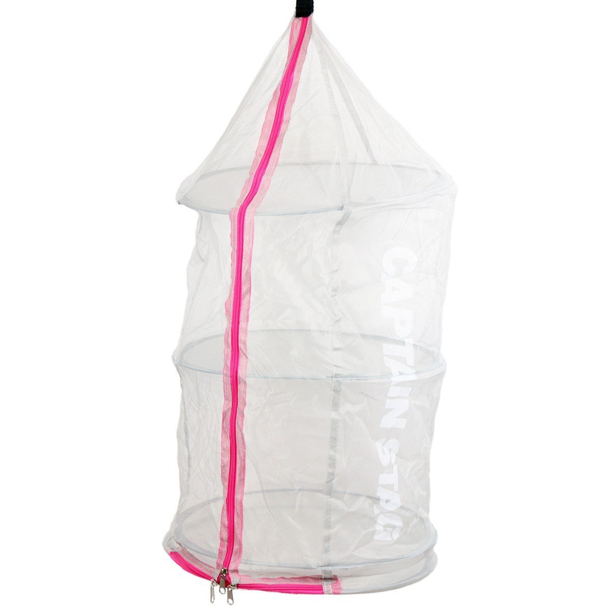 キャプテンスタッグ(CAPTAIN STAG) 干しかご 干し網 ポップアップ ドライネット 折り畳み式 グレー UM-1901拍卖