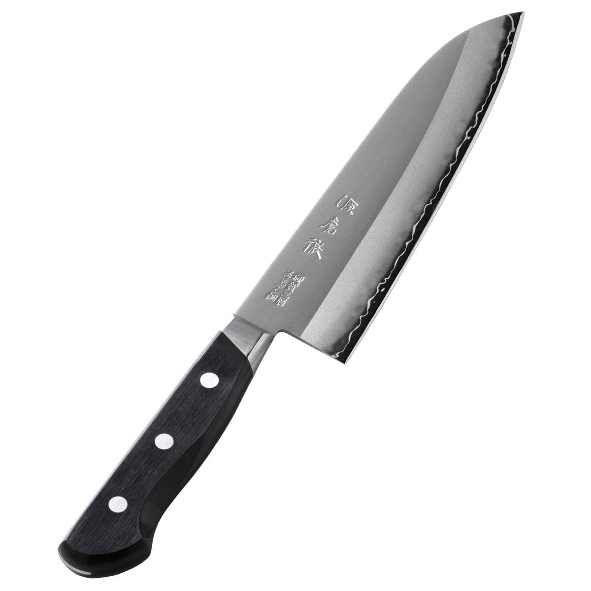 安田刃物 源虎徹 スウェーデン鋼 包丁 日本製 三徳包丁 180mm YS900拍卖