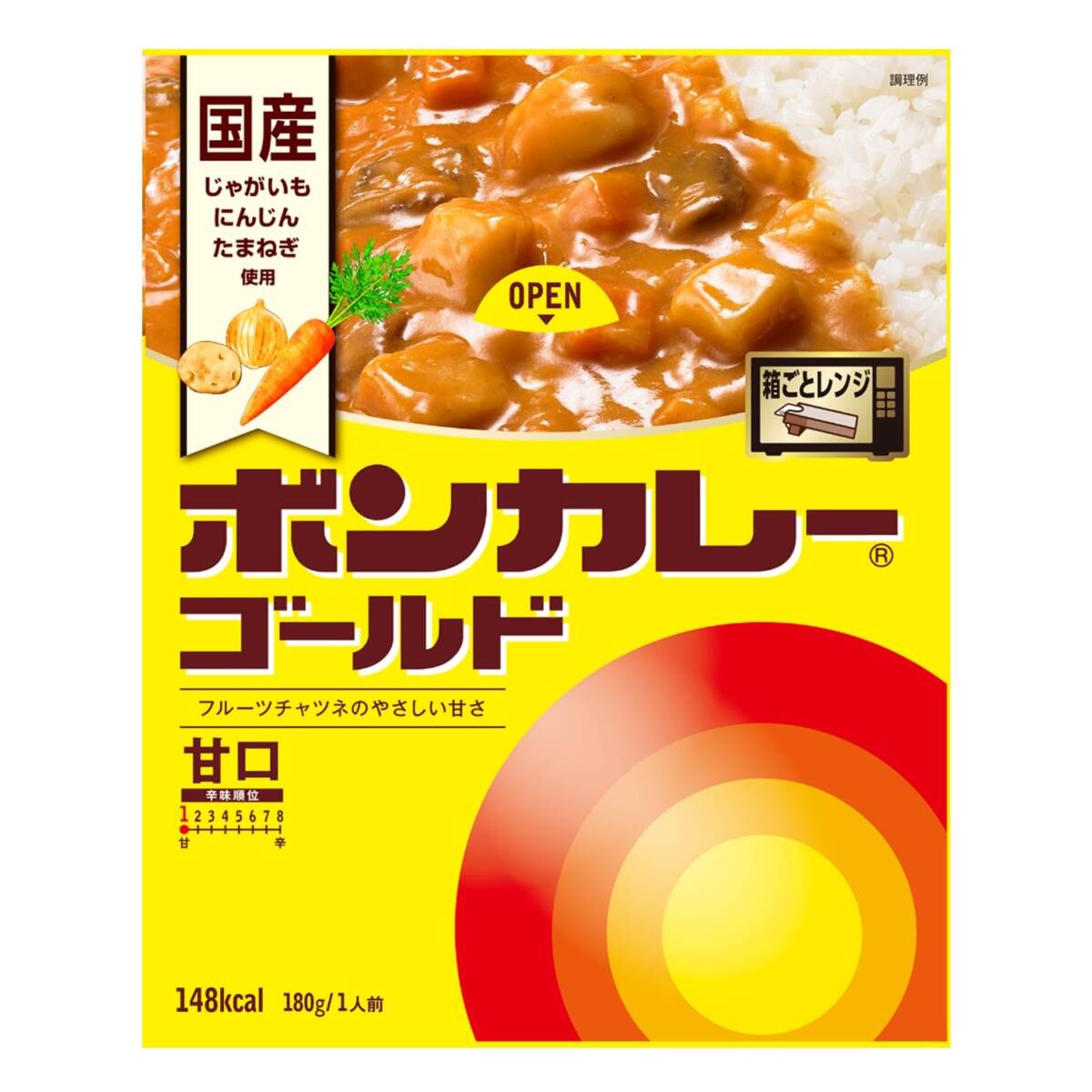 大塚食品 ボンカレーゴールド 甘口 180g×5個 レンジ調理対応拍卖