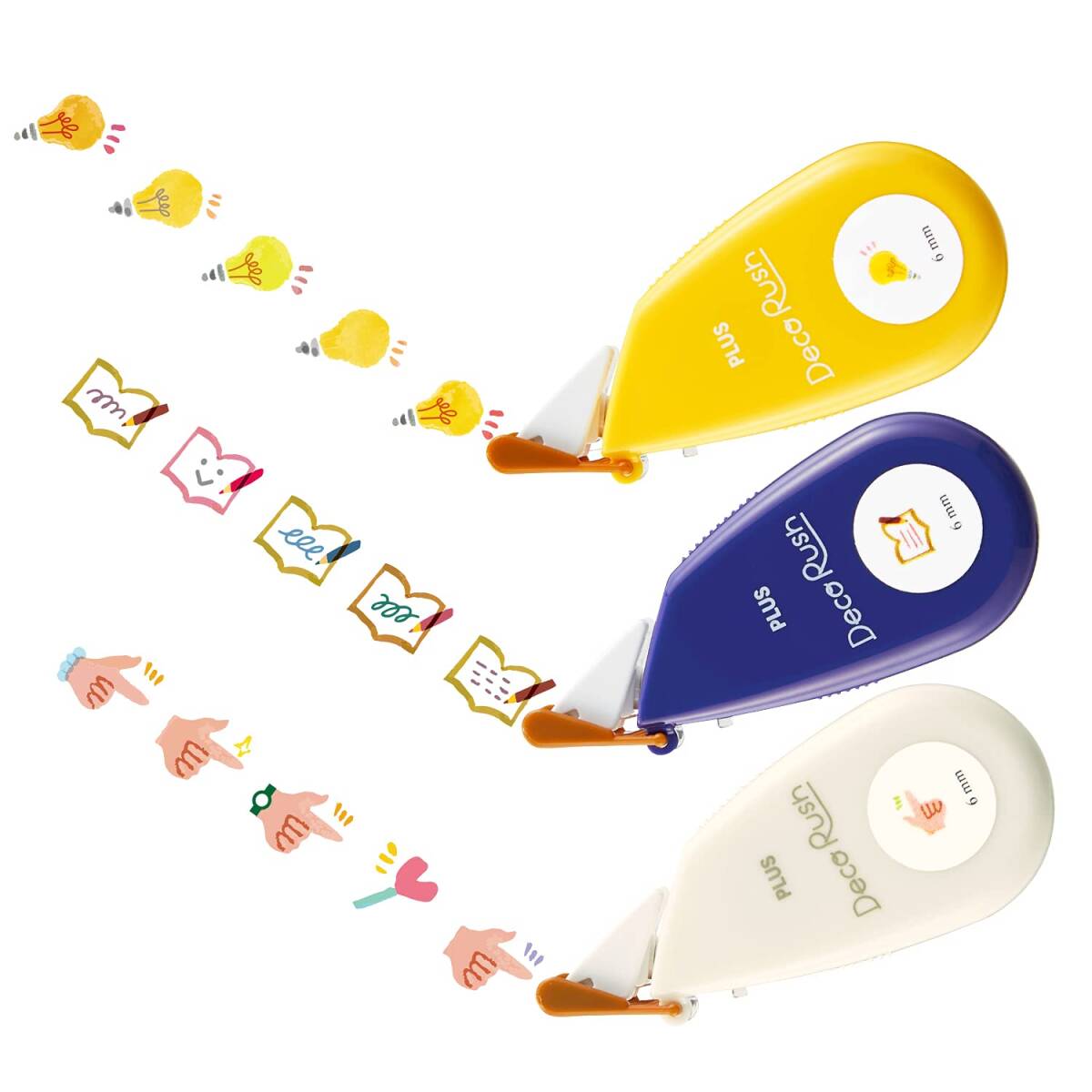 プラス デコラッシュ 6mm マークセット DC-060-3/-6/-7 51-878 + 51-881 + 51-882拍卖