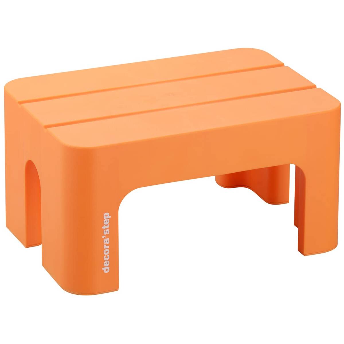 サンカ ステップ台 踏み台 昇降 デコラステップ オレンジ S (幅39.5×奥行28×高さ20cm) おしゃれ 低い 室内 玄関 トイレ 日本拍卖