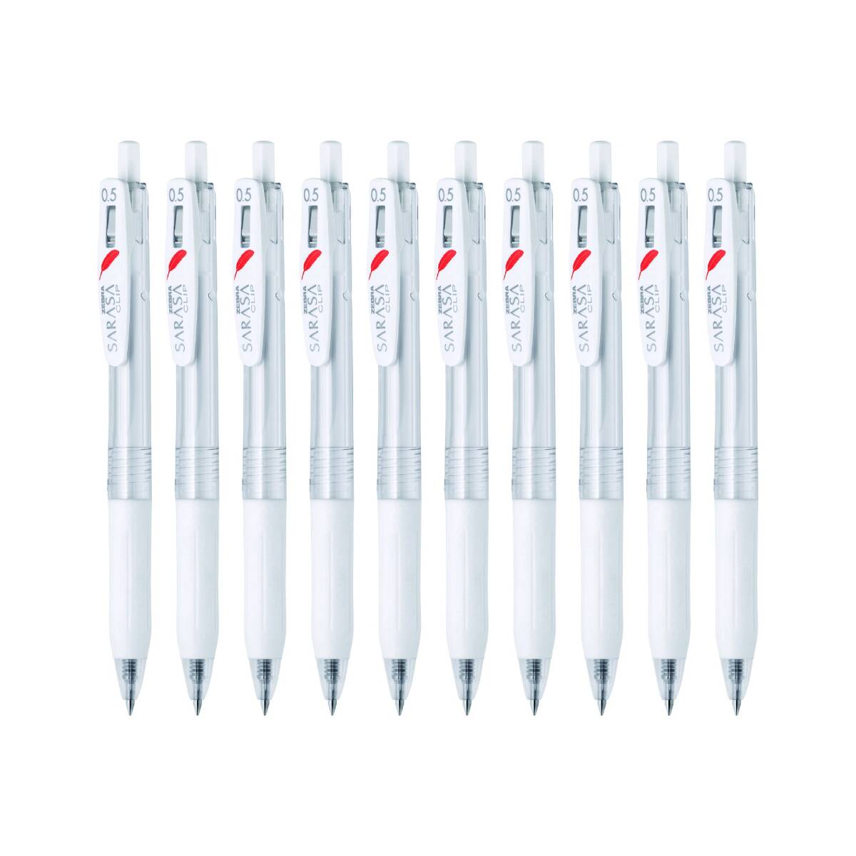 ゼブラ ジェルボールペン サラサクリップ 赤い羽根 0.5 10本 B-JJ99-BK拍卖