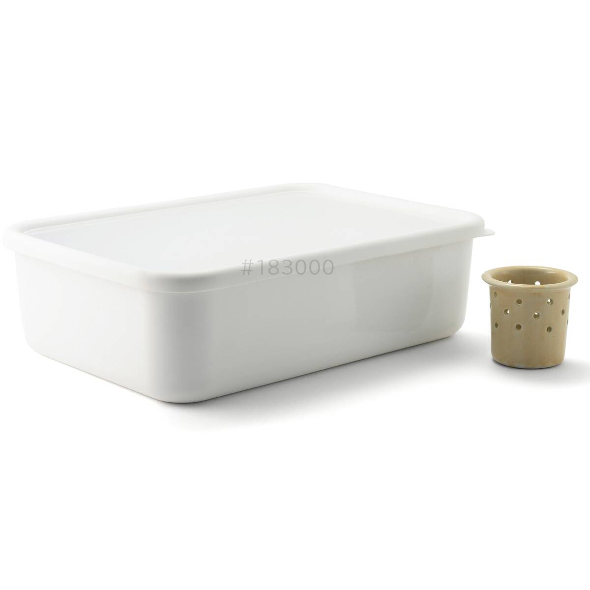 富士ホーロー ホーロー 漬物容器 ちょっとぬか漬け容器 L 4.4L NK-401拍卖