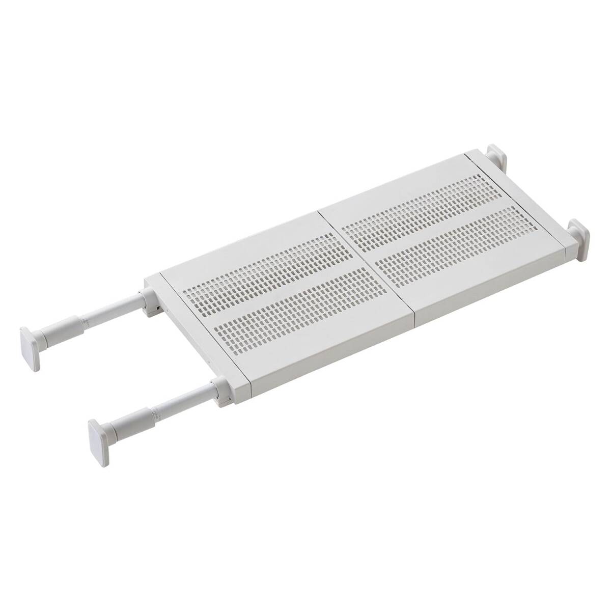 HEIAN SHINDO つっぱり棚 強力タイプ フラットメッシュ マットホワイト 取付幅65~95cm 耐荷重50~30kg TDR-M 平安拍卖