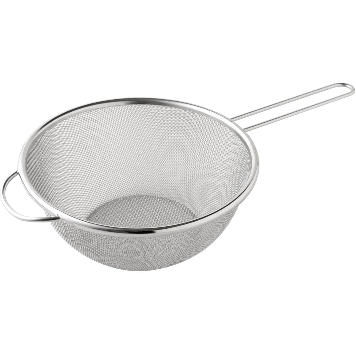 アーネスト 【日本製】 ザル 取っ手付き 小さなお米もはさまらない(16メッシュ) ステンレス ワイヤーレス (丈夫な手付きザル18cm) 大手拍卖