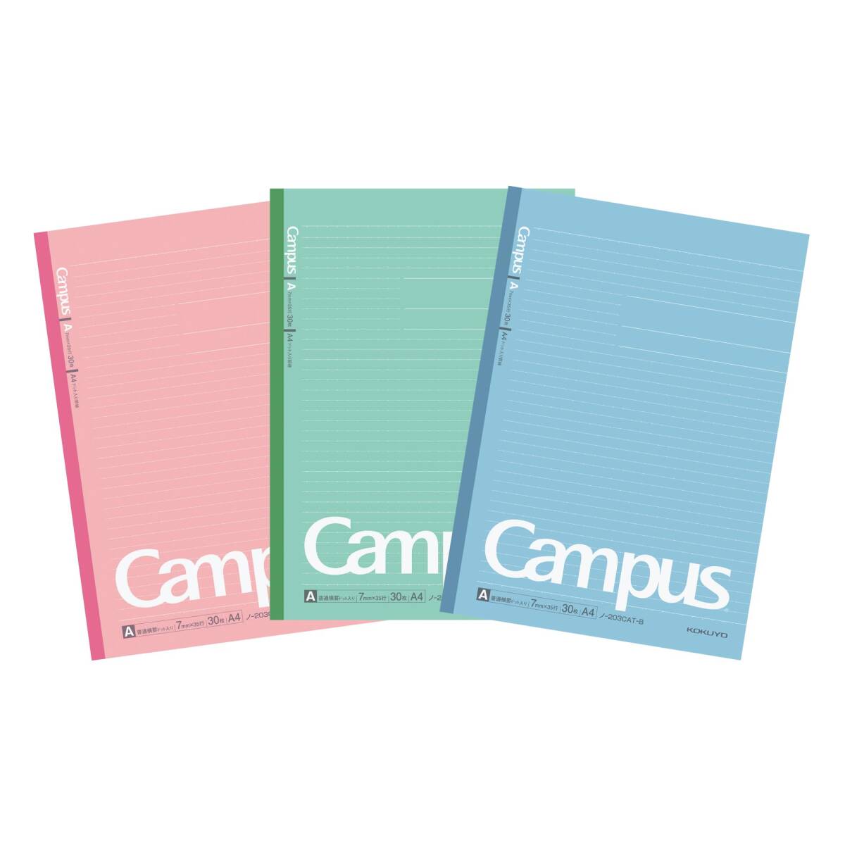 コクヨ ノート キャンパスノート A4 3冊パック ドット罫 A罫 30枚 ノ-203CATX3拍卖