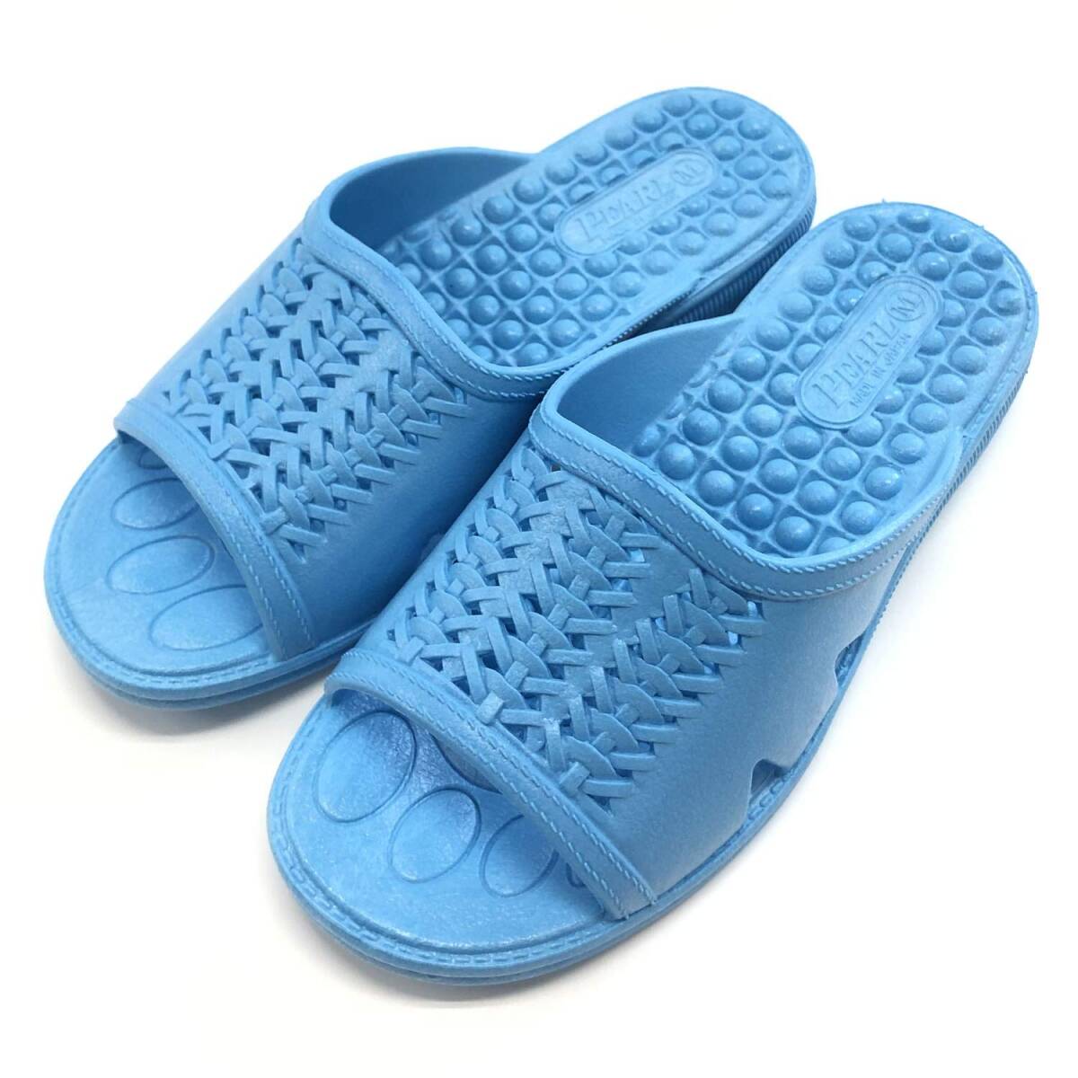 ニッポンスリッパ スリッパ サンダル 22cm ブルー 成型サンダル 婦人用 M 日本製 ゴム素材 400873拍卖