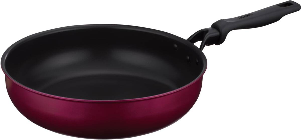 サーモス デュラブルシリーズ 炒め鍋 30cm レッド IH対応 KFM-030D R拍卖