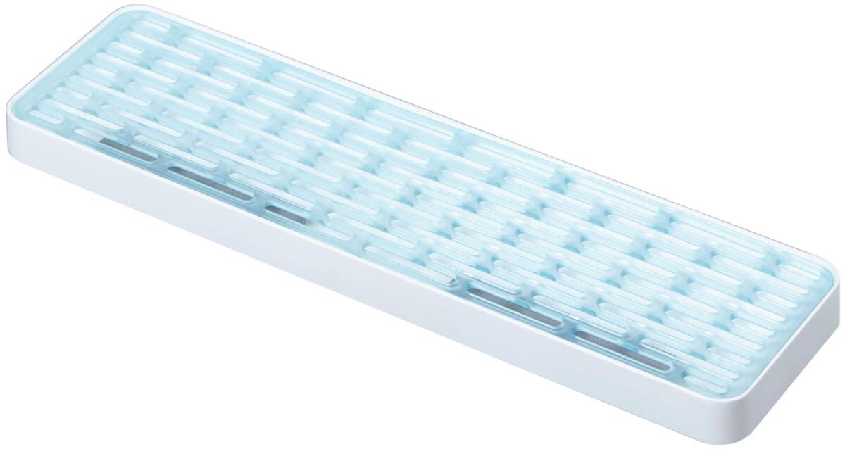 アネスティ 水切りトレー ホワイト 約幅40×奥11×高2.5cm 珪藻土 食器 カップ karari ドレイナー L キッチン シンク 周り拍卖