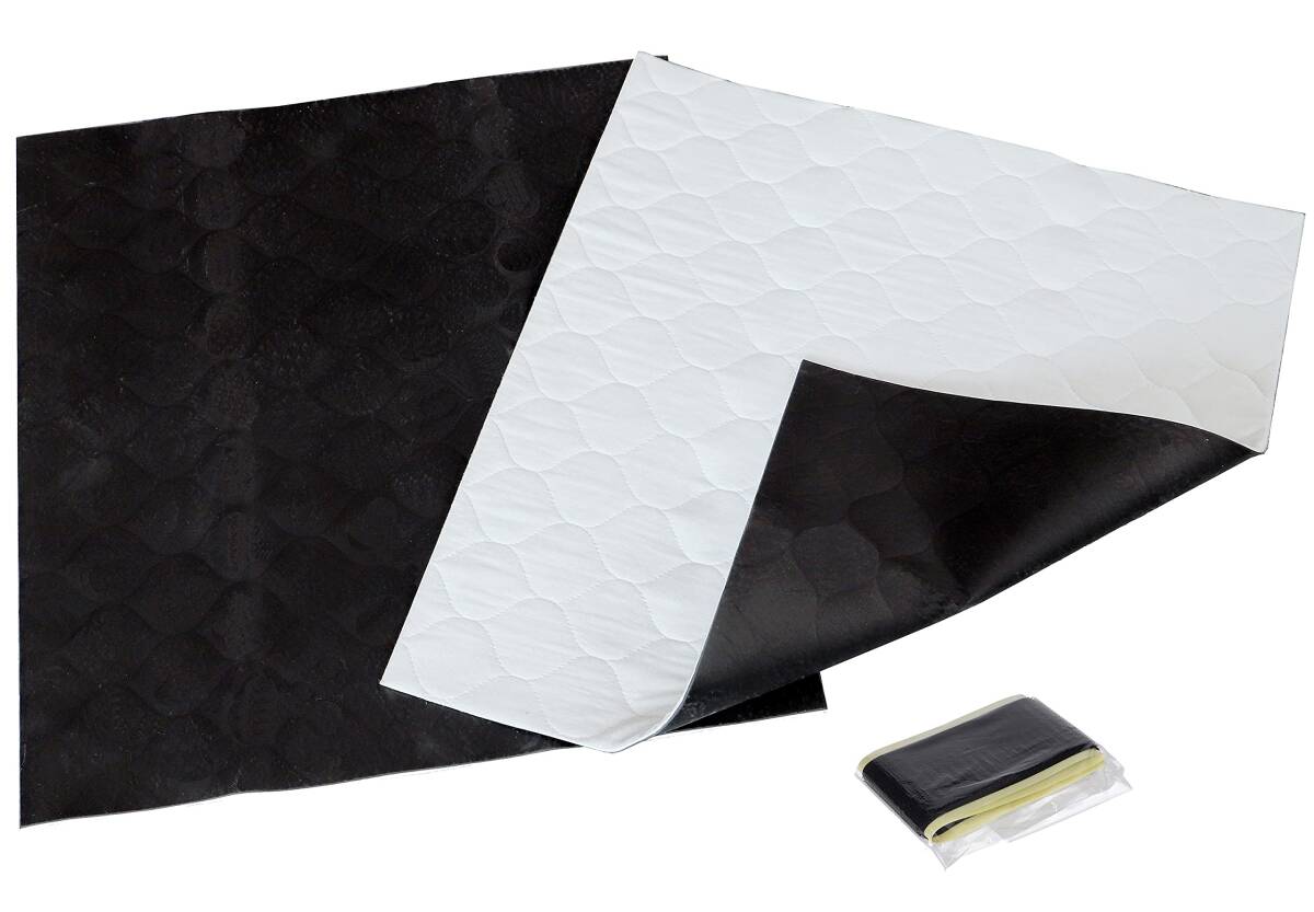 エーモン(amon) 静音計画 ロードノイズ低減マット フロント用 車用フロアマット デッドニング 約480×450mm 厚さ約3mm 2枚 4拍卖