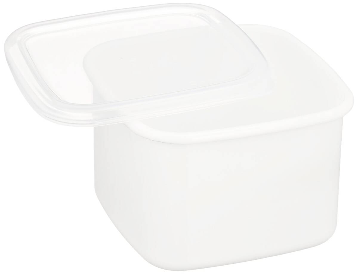 野田琺瑯 ホワイトシリーズ 保存容器 スクウェアM シール蓋付 日本製 WS-M拍卖