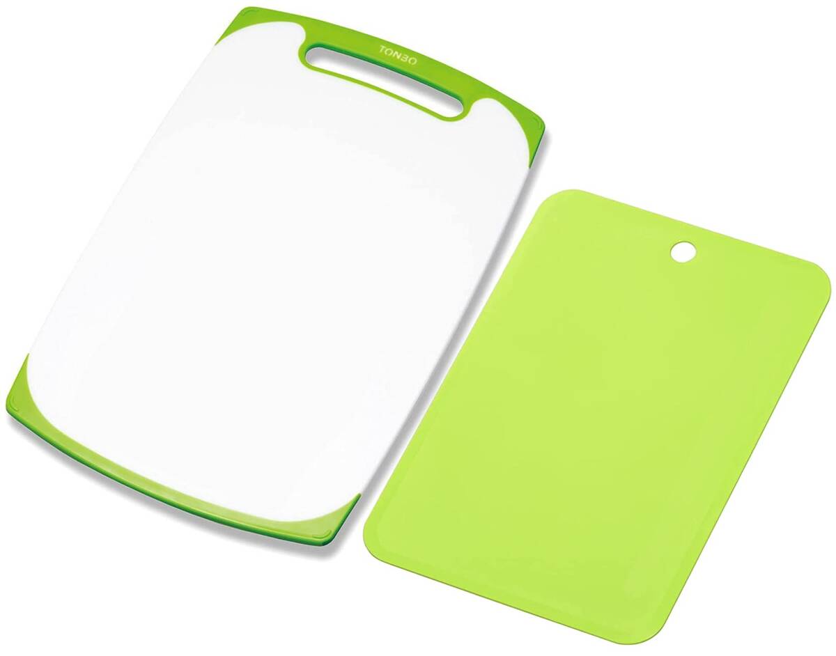 新輝合成 トンボ 耐熱 抗菌 まな板 グリーン LL + シートまな板 L 2点セット 縦44×横27.5×厚さ0.8cm・縦36.5×横24拍卖