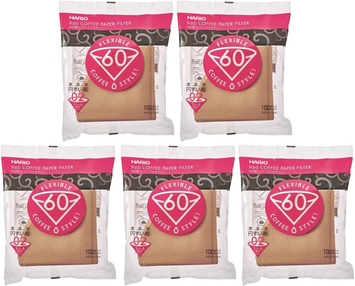 HARIO(ハリオ) V60用 ペーパーフィルター 02M 1~4杯用 500枚入り みさらし VCF-02-100M拍卖