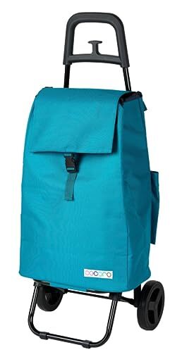 レップ(Rep) Cocoro(コ・コロ) ショッピングカート ココロ カートセット ブルー 40L 荷物フック 無地 折り畳み式 ポケット収納拍卖