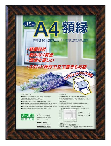 ナカバヤシ 額縁 賞状 金ラック(樹脂製) JIS A4判 フ-KWP-13 N拍卖
