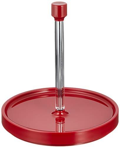 リス 調味料 回転トレー レッド 直径19.2×高さ19.7cm ノーブル 回転カスター 日本製拍卖