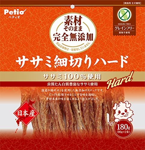 ペティオ (Petio) 素材そのまま 完全無添加 ササミ細切りハード 180g拍卖