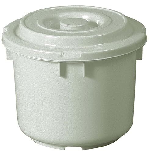 新輝合成(Shinki Gosei) トンボ 漬物容器 蓋付き 押しぶた付 5型 グレー 直径24×高さ19.5cm 日本製拍卖