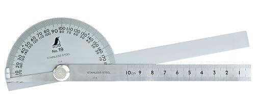 シンワ測定(Shinwa Sokutei) プロトラクター 2本竿 No.19 シルバー 62490拍卖