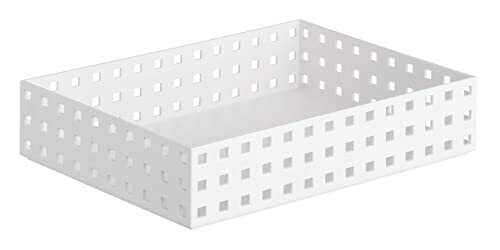 ライクイット (like-it) キッチン収納ケース ブリックス 280 ワイド M 幅21x奥28x高6.3cm ホワイト 日本製 9026拍卖