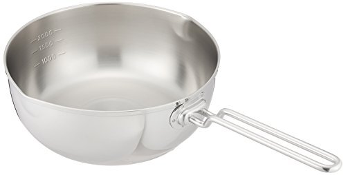 遠藤商事 業務用 雪平鍋 22cm 共柄 目盛付 三層鋼ステンレス 日本製 AYK52022拍卖